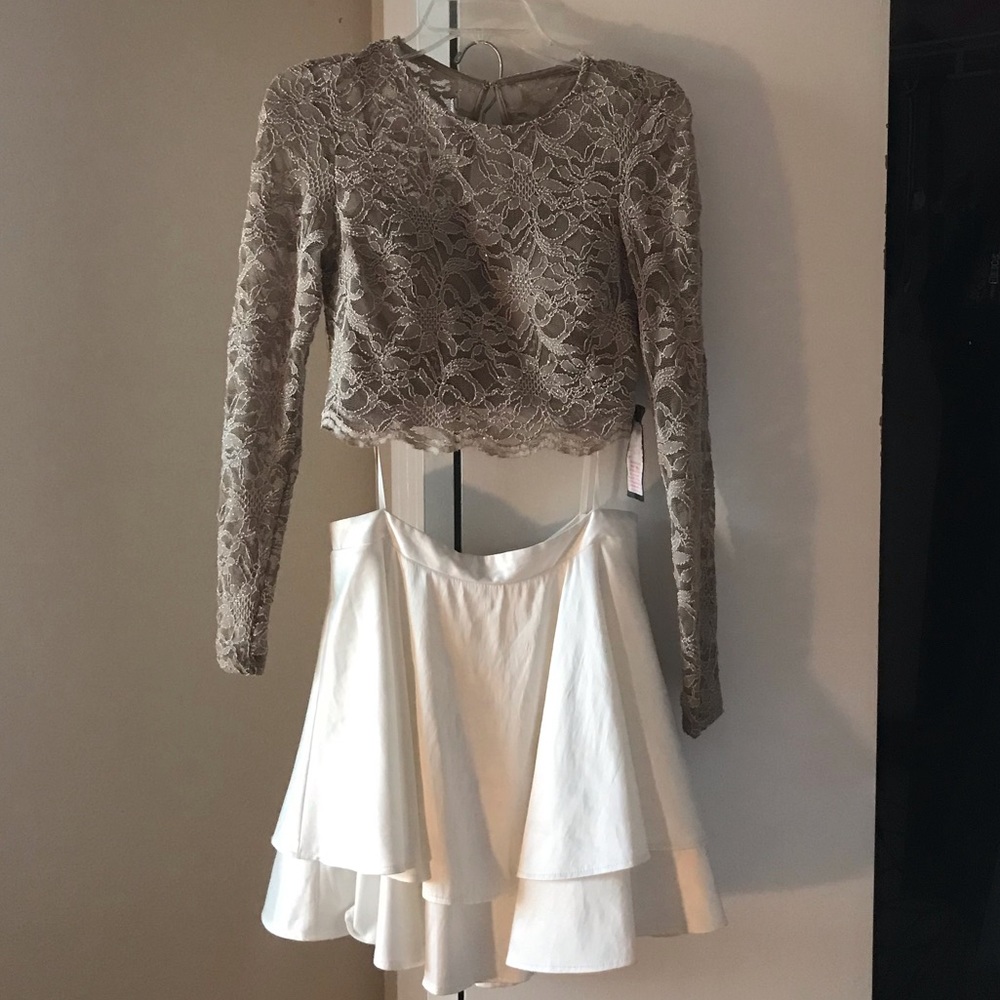 Two Piece Sparkling Formal Dress :)